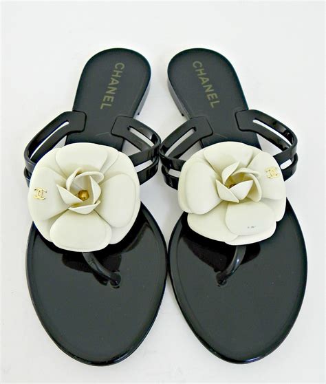 chanel camellia flower flip flop|chanel sandals canada.